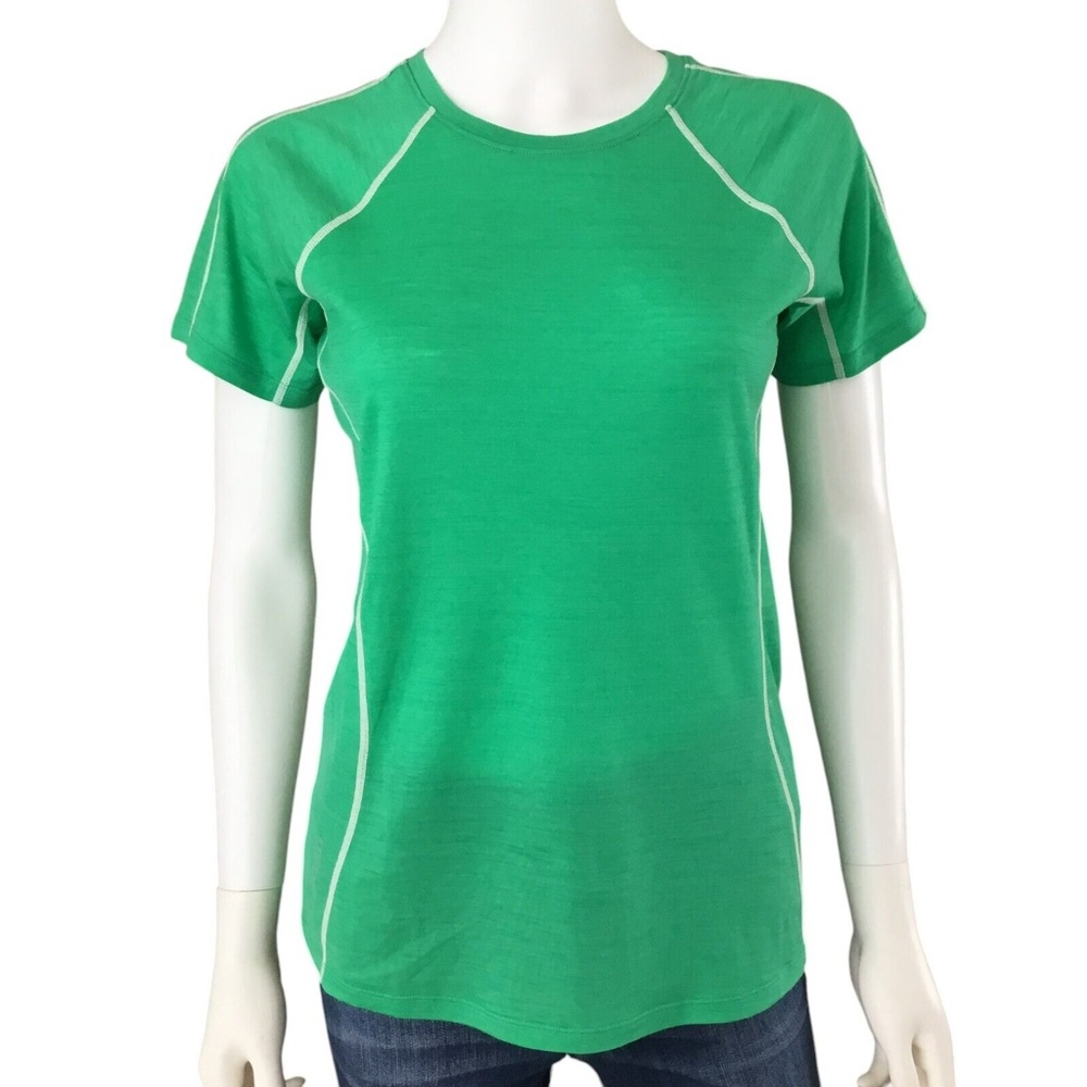 Icebreaker GT New Zealand Merino Base Layer Top Womens Medium Crew Short Sleeve